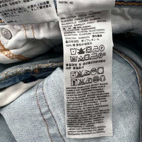 Levi’s 511 Slim Fit Distressed Jeans Size 34 x 32 Men’s - Picture 4 of 4